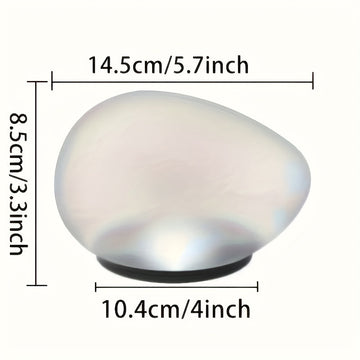 Paquete de 2 Luces Solares de Piedra, Iluminación Exterior de Alta Calidad IP4 para Céspedes, Patios, Caminos de Jardín y Más (Blanco Frío), Iluminación Decorativa para Patios | Aspecto Elegante de Piedra | Luz de Piedra de Vidrio, Luces Solares Exterior