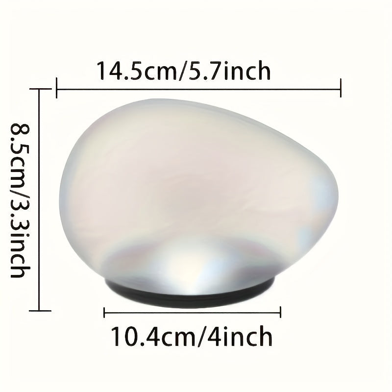 Paquete de 2 Luces Solares de Piedra, Iluminación Exterior de Alta Calidad IP4 para Céspedes, Patios, Caminos de Jardín y Más (Blanco Frío), Iluminación Decorativa para Patios | Aspecto Elegante de Piedra | Luz de Piedra de Vidrio, Luces Solares Exterior