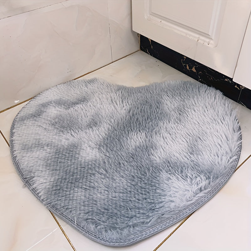 Alfombra decorativa para el cabello, San Valentín, dormitorio, hogar, balcón, tatami, manta, corazón, peluche, cojín de pelo largo, suave y esponjoso