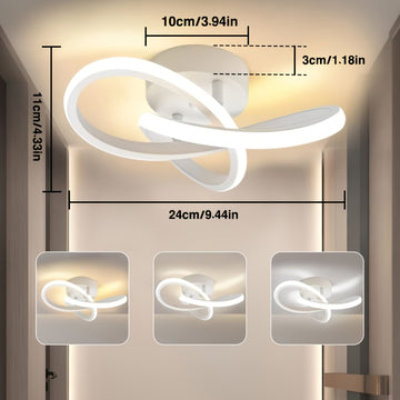 Lámpara de techo para balcón de entrada simple, lámpara de pasillo, lámpara de corredor, lámpara de vestíbulo acrílica con LED
