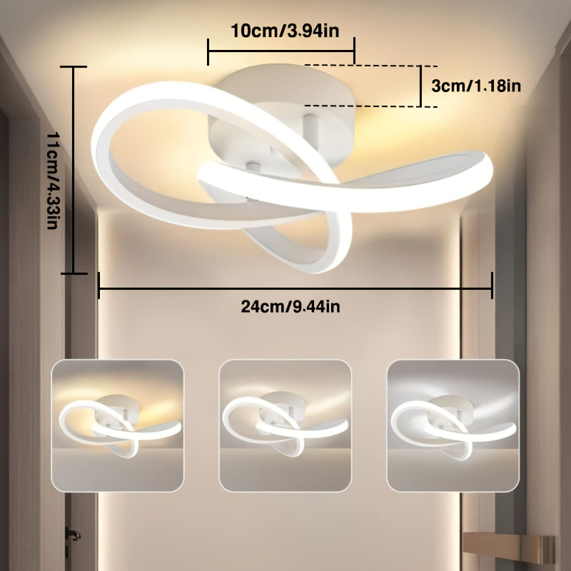 Lámpara de techo para balcón de entrada simple, lámpara de pasillo, lámpara de corredor, lámpara de vestíbulo acrílica con LED