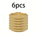 6 platos de acero inoxidable, plato dorado para ensaladas, plato para BBQ coreana, plato principal occidental, plato para bocadillos y postres, ideal para restaurantes y uso en casa, bandeja multifuncional para snacks y plato para huesos