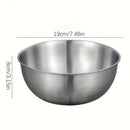 3 piezas, utensilios de cocina, accesorios para servir, tazones de acero inoxidable duraderos, cuencos para ensaladas, fáciles de preparar y guardar