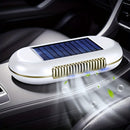 1pc Purificador de Aire Solar para Coche, Eficacia de 7 Días en la Purificación del Aire, Eliminación de Olores y Desinfección, Generador de Ozono con Función de Estacionamiento Automático, Carga Solar, Matrícula