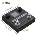 Procesador de efectos múltiples para guitarra/bajo profesional M-VAVE - Modelado neural ANN, 60+ efectos, 20 simulaciones de amplificador y IR CAB, batería de 10 horas, grabación OTG - Modelador de amplificador digital portátil con función congelar, TAP