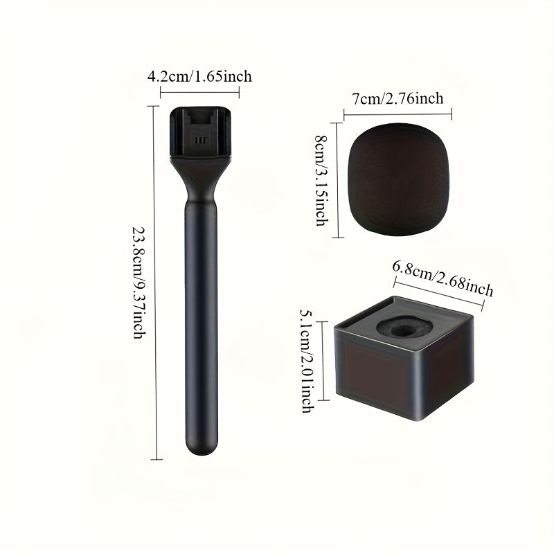 Adaptador de micrófono portátil, adaptador de instalación de mango de micrófono, adaptador conveniente para grabación de entrevistas y creación de contenido, juego de adaptadores de collar inalámbrico para DJI y RODE, cubierta de esponja de micrófono/man