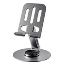 Soporte Giratorio de 360 Grados para Teléfono y Tableta de Metal, Compatibilidad, Base Antideslizante, Metal, Compatibilidad Universal