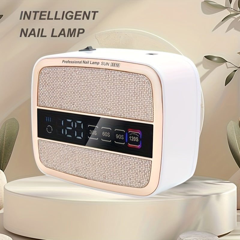 SS10 Lámpara de Uñas Recargable Inalámbrica de 168W - Secado Rápido, 4 Ajustes de Temporizador, Control Táctil y Sensor Automático - Uñas de Calidad Salón en Casa