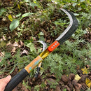 1pc Hoz de Acero Inoxidable Duradera - Mango Largo y Diseño Ergonómico, Herramienta Multifuncional para Cosecha, Corte de Hierba, Deshierbe y Jardinería | Hoja de Acero al Carbono con Construcción Robusta