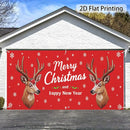 2D Banner de Puerta, 1 Pieza, Banner de Puerta de Renos de Alce Navideño Festivo - Poliéster Duradero, No Necesita Electricidad, Perfecto para Decoraciones de Vacaciones y Temporales, Ideal para Regreso a la Escuela, Hawaiano, Fiestas de Halloween y Deco