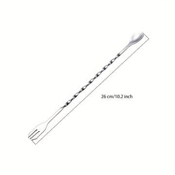 1/2/4 Piezas, Cuchara De Mezcla, Varilla De Mezcla, Cuchara De Barra De Acero Inoxidable, Para Tiendas De Café Y Té Con Leche, Cuchara De Barra Larga, Mezclador De Barra, Accesorios De Barra, Suministros De Cocina