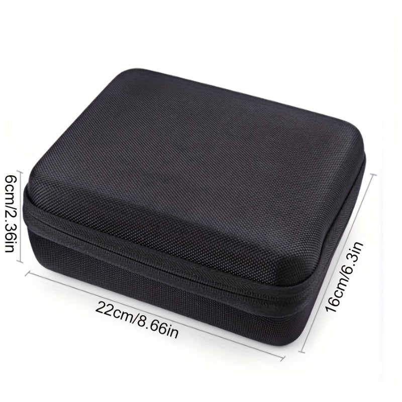 Estuche de Viaje Ligero de Nylon para Micrófono con Acolchado de Esponja - Bolsa de Almacenamiento Duradera de EVA para Equipo de Fotografía y Video