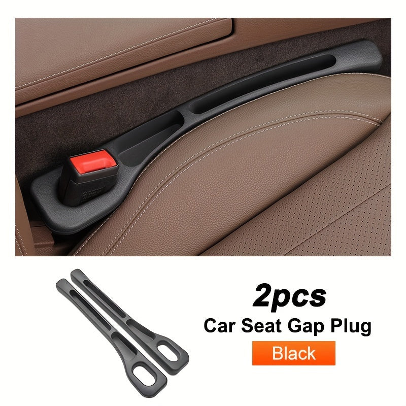 Juego de 2 Piezas para Rellenar Huecos del Asiento del Coche - Diseño Multifuncional con Bolsillo Lateral Mejorado | Almohadillas Universales para Espacios entre Asientos | Organizador Antigote y Resistente al Desgarro para Teléfonos Móviles/Llaves/Tarje