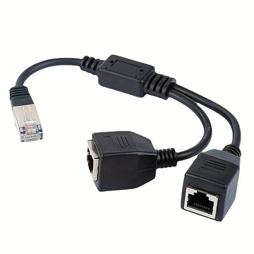 Divisor de Ethernet RJ45 1 Macho a 3 Puertos Hembra Adaptador de cable LAN RJ45, compatible con Cat5, Cat5e, Cat6, Cat7, Cat8, alimentado por USB, tensión de funcionamiento ≤36V, adecuado para SmartThings