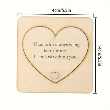Juego de 2 Piezas de Decoración de Escritorio de Madera - Regalo Perfecto para Mejores Amigos, Cumpleaños y Aniversario de Amistad - Adorno Versátil para el Hogar y la Oficina