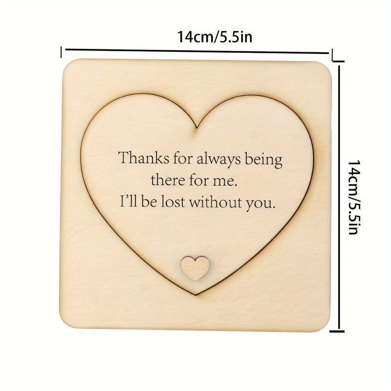 Juego de 2 Piezas de Decoración de Escritorio de Madera - Regalo Perfecto para Mejores Amigos, Cumpleaños y Aniversario de Amistad - Adorno Versátil para el Hogar y la Oficina