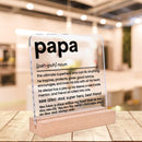 Placa Decorativa Única para el Escritorio de Papá - El Regalo Perfecto para Cumpleaños, Día del Padre y Navidad para el Abuelo de los Nietos