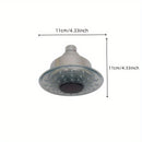 1pieza Lámpara LED hidroeléctrica montada en la pared, cabeza de ducha de plástico sin terminar de 4 pulgadas redondas con control de temperatura y cambio de color, ajuste de lluvia, ≤36V potencia hidroeléctrica
