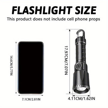 1pc Lámpara de Curado para Esmalte - 395nm con Luz Negra, Recargable USB, Mini Tamaño, Antorcha de Detección, con Gancho
