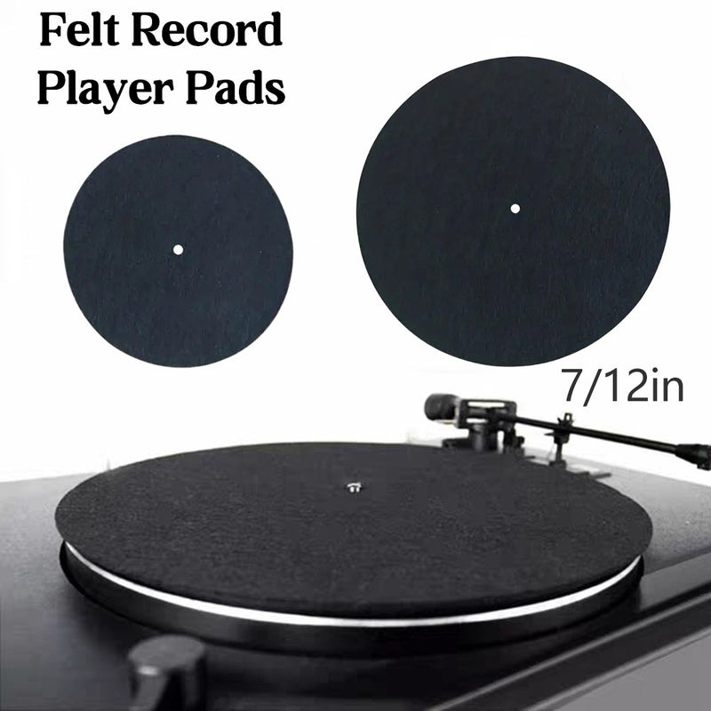 Vinyl Player Felt Singing Placemat, Anti-Static, Absorción de Choque, Alfombrilla Antideslizante, Adecuada para Vinyl Player, Extienda la Vida de su Vinyl Player