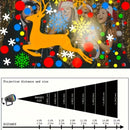 16 Luces de proyección dinámicas de escenas navideñas - Lámparas LED vibrantes para pared con copos de nieve, renos y más - Alimentación por USB, montaje semiempotrado para fiestas, bodas y decoración navideña, adornos para Navidad