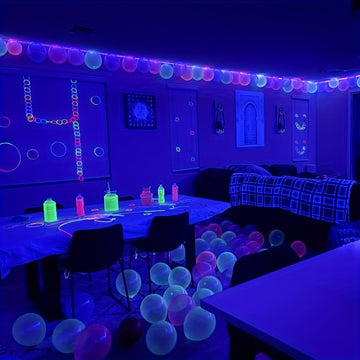 Tira de luces LED de 10.0 metros con alimentación USB, interruptor de llave, control por botón, luz púrpura y azul de 5V para protección ocular, decoración flexible para fiestas, Navidad, Halloween, cumpleaños, vitrinas e iluminación de carteles fluoresc