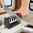 Afilar cuchillos profesional de 4 etapas, acero de tungsteno, piedras de diamante y cerámica, para cuchillos de cocina, no eléctricos, accesorios de cocina para RV, accesorios de cocina para RV, sin batería.