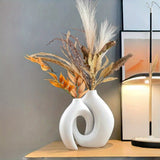 Juego de 2 Piezas de Jarrón Estilo Bohemio con Diseño Geométrico para Decoración del Hogar, Sala y Escritorio de Oficina, Adecuado para Hidroponía y Flores Secas, Centros de Mesa para Bodas