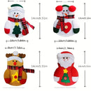 4/8/12piezas Porta Cubiertos de Navidad Bolsillos de Cubiertos para Cuchillos, Tenedores, Decoración de Mesa, Bolsas de Almacenamiento, Cubiertas de Decoración de Navidad y Fiesta de Navidad