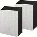 Juego de filtros de repuesto Winix PlasmaWave, 1 filtro HEPA verdadero + 4 prefiltros de carbón, compatible con purificadores de aire C535, 5300-2, 6300-2, P300, 9000, 5000, 5000B, material duradero de plástico y papel