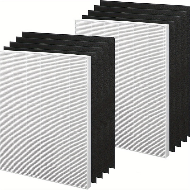 Juego de filtros de repuesto Winix PlasmaWave, 1 filtro HEPA verdadero + 4 prefiltros de carbón, compatible con purificadores de aire C535, 5300-2, 6300-2, P300, 9000, 5000, 5000B, material duradero de plástico y papel