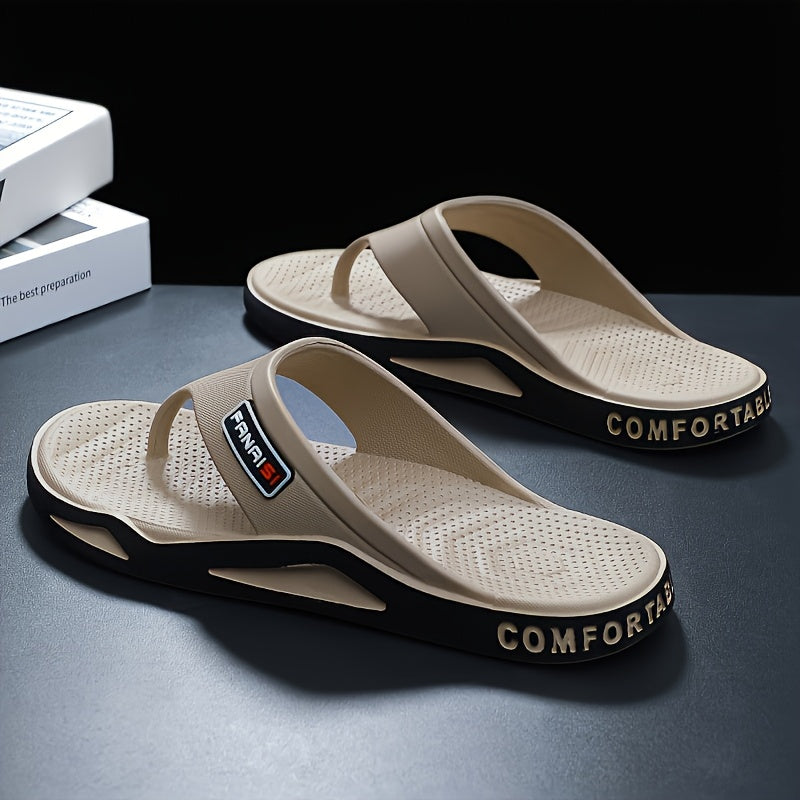 Zapatillas Cómodas de Moda para Hombre con Estampado de Letras, Sandalias Ligeras y Secado Rápido para Interior y Exterior, Zapatos Abiertos para la Playa