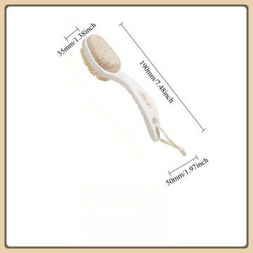2 en 1, limpiador de pies multifuncional y esponja para tacón - Diseño de piedra de doble cara, elimina la piel muerta de color beige, no necesita batería, uso doméstico para tacón, zapatos, calcetines - Regalo ideal para el regreso a clases, graduación,