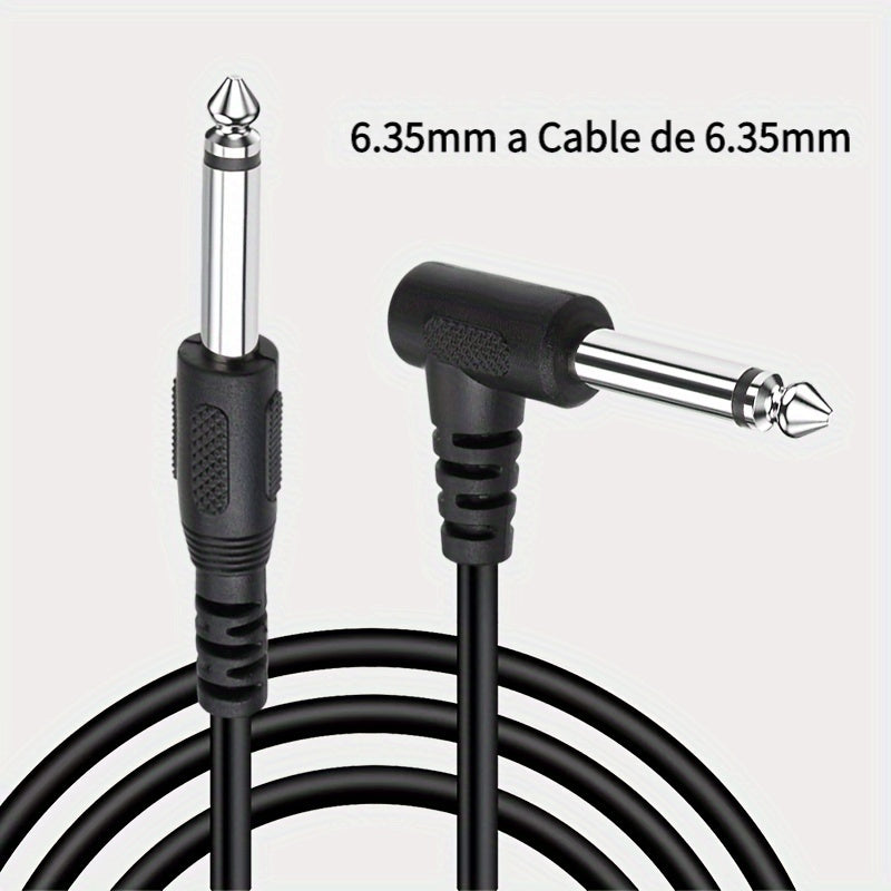 I-zclive, Cable de audio de 90 grados de 6.5 mm, de 6.35 mm de cobre libre de oxígeno, Línea de reducción de ruido de codo recto de 6.35, Conector de metal aplicable para computadora, Eid Al-Adha Mubarak