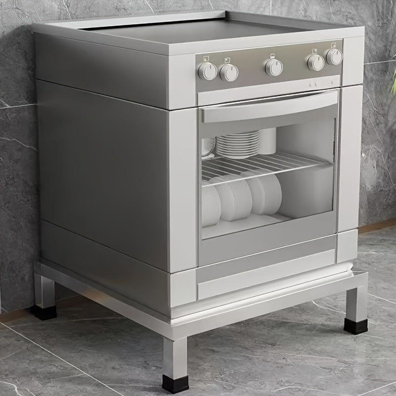 1 estante de almacenamiento de acero inoxidable, estante de plantas de metal cuadrado, soporte de bandeja para macetas, adecuado para plantas en macetas, tanques de peces, lavadoras, refrigeradores, electrodomésticos, bridas de cocina y baño.
