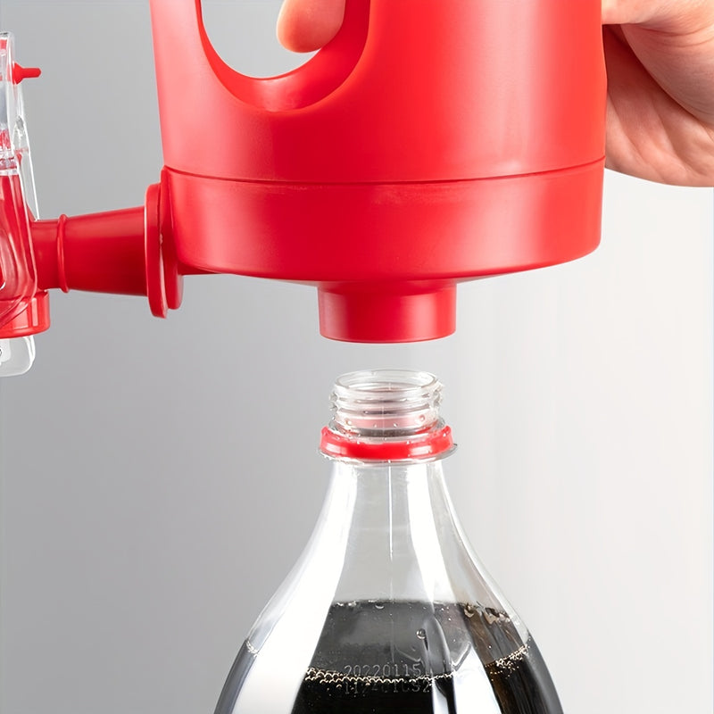 Inversor de Botella de Bebida Fácil de Verter 1pc - Plástico Duradero, Operación Manual, Forma Redonda - Perfecto para Uso Doméstico, Garantiza un Vertido Sin Desorden de Botellas de Refresco y Agua