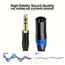Cable XLR macho a 1/4 de pulgada (6.35mm) Jack TRS, Conector balanceado TRS de 6.35mm a XLR macho de 3 pines para micrófonos, altavoces, escenario, DJ y más, 1 paquete Eid Al-Adha Mubarak