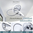 1pc, Lujo de Aluminio Led Luz de Techo, 3 Brillo Ajustable, Perfecto para Restaurante, Hotel, Centro Comercial, Oficina, Cafetería, Gimnasios, Moderno LED Luz de Techo, Led Escalera Luz de Techo Accesorios, Diseño Curvo Luces de Techo para Pasillo Baño C