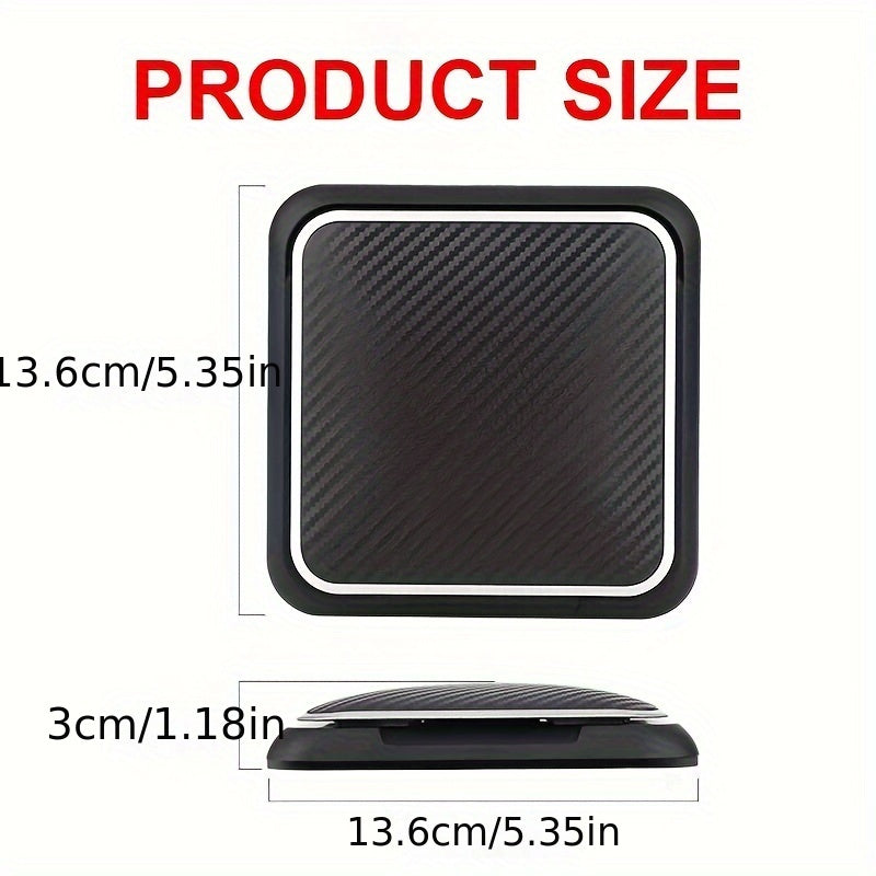 Soporte para teléfono de coche con tablero de material ABS, soporte ajustable con almohadilla antideslizante para la navegación de dispositivos móviles