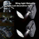2 luces de bienvenida para auto, sin cables, estilo fibra de carbono, con sensor infrarrojo, proyectores de logo para iluminación del piso, luces ambientales, modernas y prácticas, decora tu auto
