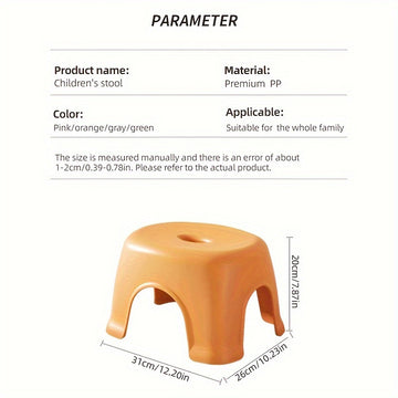 1pc Taburete de plástico antideslizante duradero - Taburete apilable para, ideal para exteriores, camping, pesca, fiestas de cumpleaños, escuela, eventos deportivos - Taburete versátil para interiores, no requiere montaje