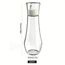 Dispensador de Enjuague Bucal de Vidrio Recargable con Tapa - 150/260ml, Contenedor Transparente para Encimera de Baño para Fácil Portabilidad