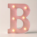 1pc Luces LED de letras, Alfabeto brillante y signo iluminado numérico, Regalo de luz nocturna para cumpleaños, boda, decoración de fiesta de Navidad