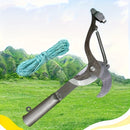 1 pieza de tijeras de poda de aire con mango largo con diseño de cuerda - Cortadora de ramas afilada de acero inoxidable y recolector de frutas para mantenimiento de jardín y patio, mango ergonómico amarillo y negro, herramienta de poda duradera para ext