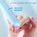 Linterna para Uñas, Soporte Ajustable con Lámpara de Uñas Recargable USB - Con Pantalla de Temperatura, Secador Rápido y Portátil, Mini, Accesorios para Manicura en Casa o Salón, Regalo Ideal para Mujeres