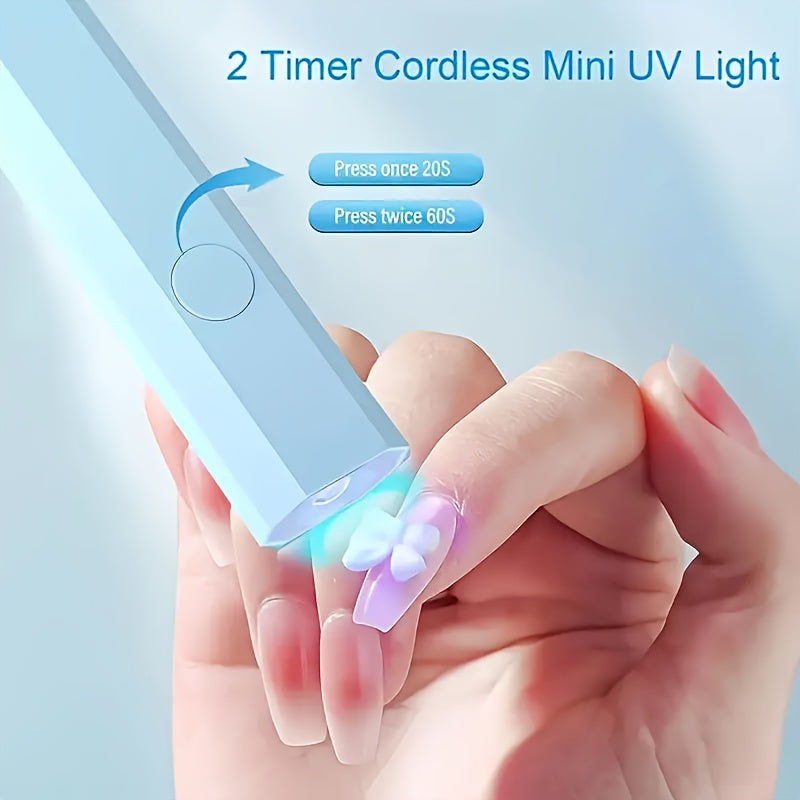 Linterna para Uñas, Soporte Ajustable con Lámpara de Uñas Recargable USB - Con Pantalla de Temperatura, Secador Rápido y Portátil, Mini, Accesorios para Manicura en Casa o Salón, Regalo Ideal para Mujeres