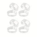 2/4pcs Cubiertas de Plástico Transparente para Perillas de Estufa de Gas, Protectoras para la Seguridad de la Cocina en Casa, Cubierta de Control de Estufa de Gas Antitáctil, Protectores de la Parte Superior de la Estufa