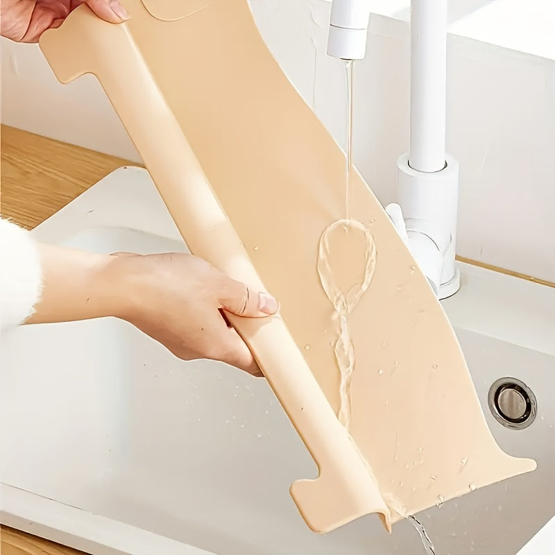 1 tablero de bloqueo de agua de silicón, protector contra salpicaduras para cocina, divisor para piscina con ventosas, almacenamiento en otoño e invierno, regalo de Navidad/Halloween