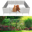 Conjunto de Cerca de Jardín Fácil de Instalar Sin Cavar - 5/10/15piezas, Paneles de Malla de Metal Alto para Decoración al Aire Libre, Barrera para Animáles y Bordéo de Jardín, Ideal para Navidad