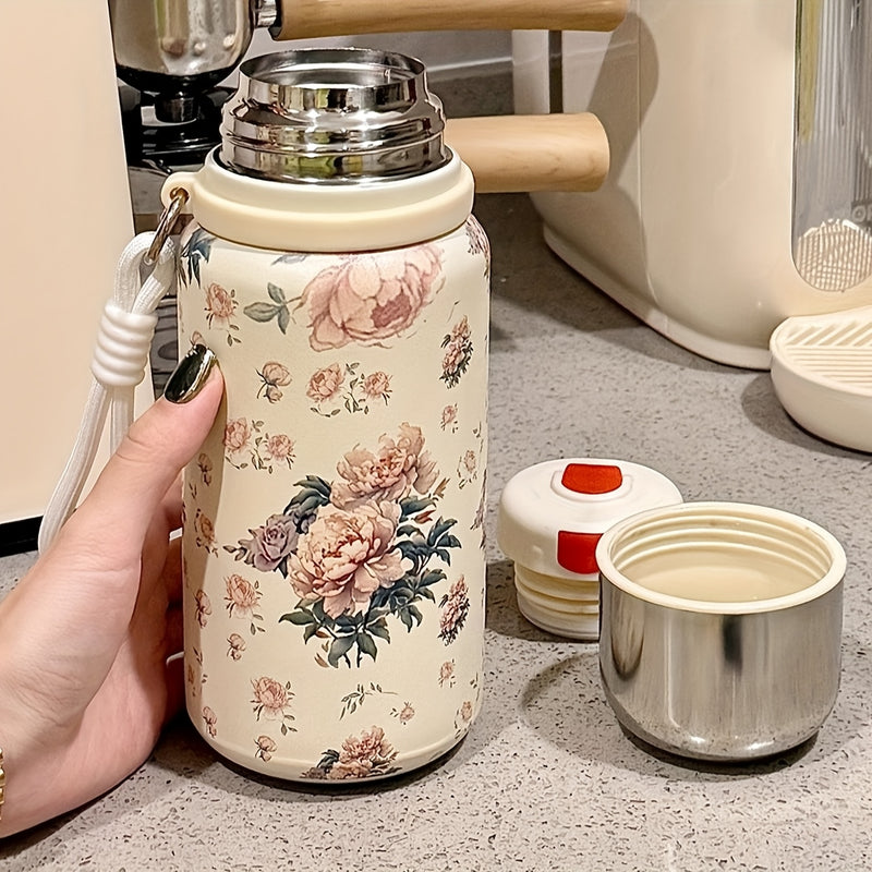 Una taza de aspirador de estilo y elegancia vintage, hecha de material duradero, con tapa y diseño portátil, perfecta para uso en casa o en la oficina, ideal como regalo de vacaciones o regalo de cumpleaños.